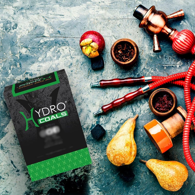 Hydro Hookah 54pc Unit Coconut Charcoal, Hookah Shisha Charcoal from Coconut Shells, Strong & Sustainable Burn Coconut Charcoal Hookah, Hookah Accessories - (27mm Cubes, 1KG) - Image 3